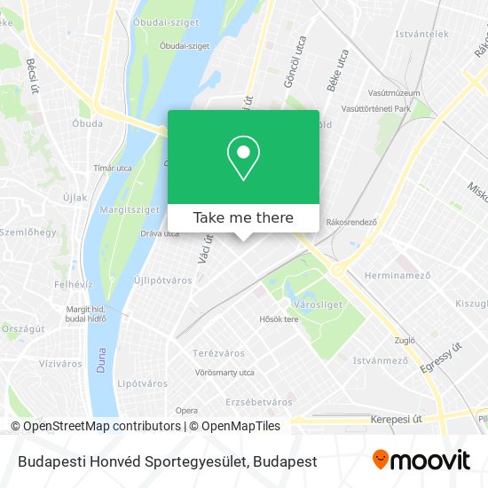 Budapesti Honvéd Sportegyesület map