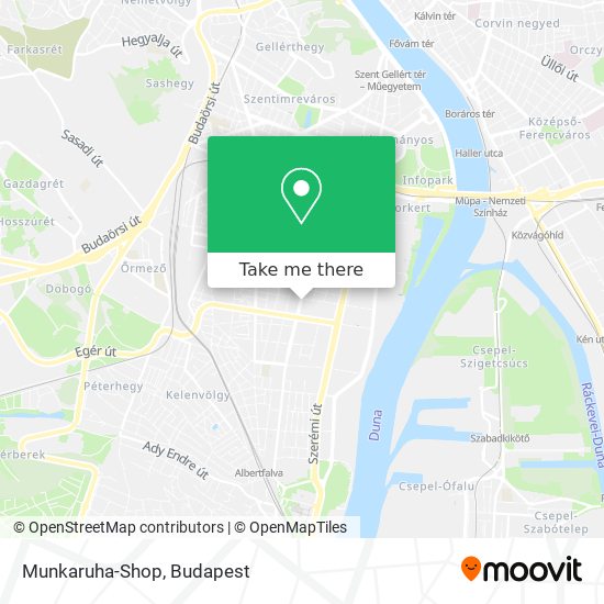 Munkaruha-Shop map