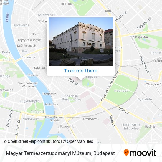 Magyar Természettudományi Múzeum map