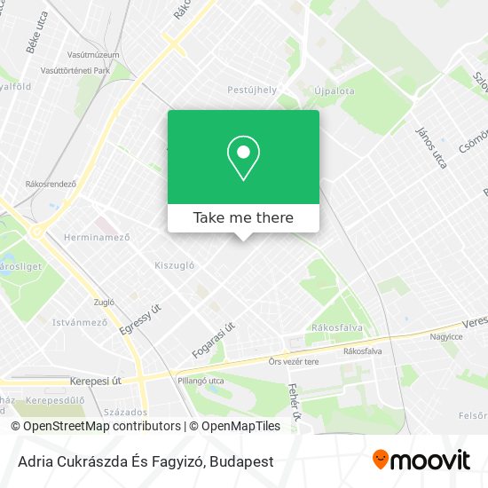 Adria Cukrászda És Fagyizó map