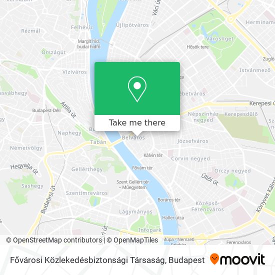 Fővárosi Közlekedésbiztonsági Társaság map