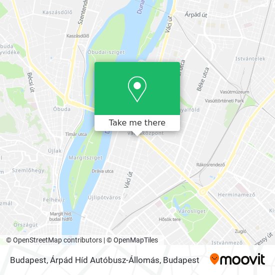 Budapest, Árpád Híd Autóbusz-Állomás map