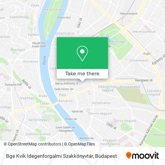 Bge Kvik Idegenforgalmi Szakkönyvtár map