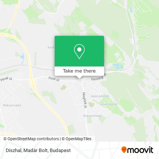 Díszhal, Madár Bolt map