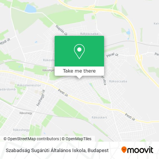 Szabadság Sugárúti Általános Iskola map