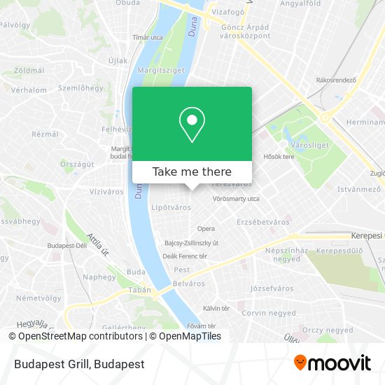 Budapest Grill map