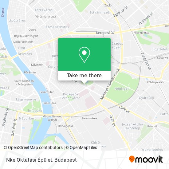 Nke Oktatási Épület map