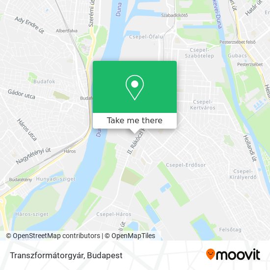 Transzformátorgyár map