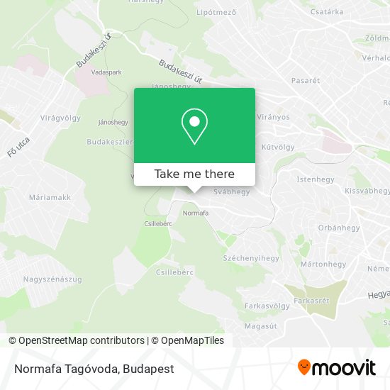 Normafa Tagóvoda map