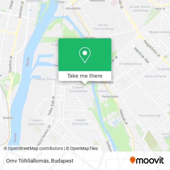 Omv Töltőállomás map