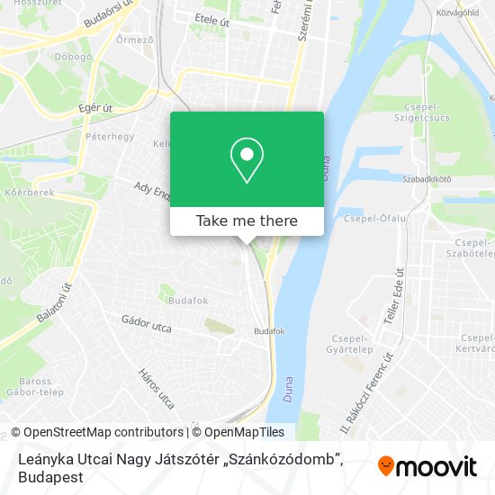 Leányka Utcai Nagy Játszótér „Szánkózódomb” map