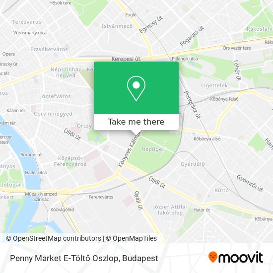 Penny Market E-Töltő Oszlop map