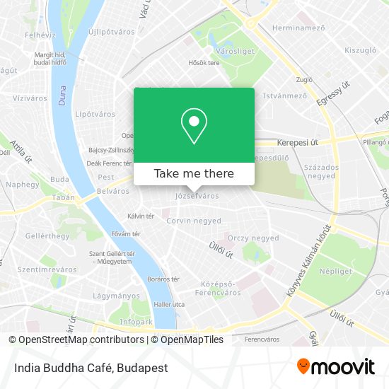 India Buddha Café map