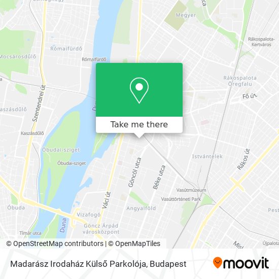 Madarász Irodaház Külső Parkolója map