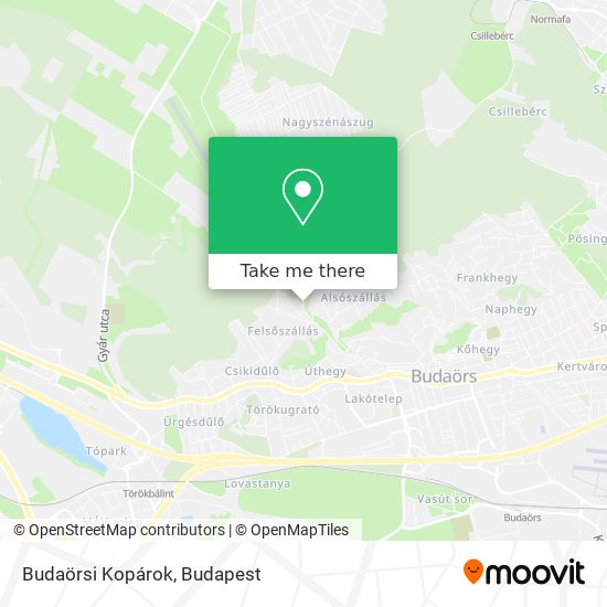 Budaörsi Kopárok map