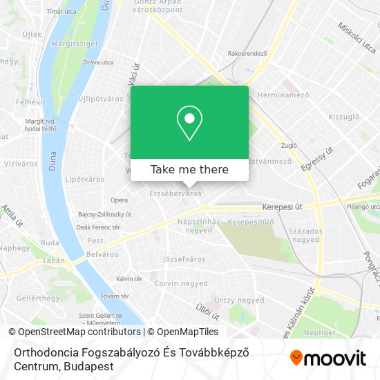 Orthodoncia Fogszabályozó És Továbbképző Centrum map