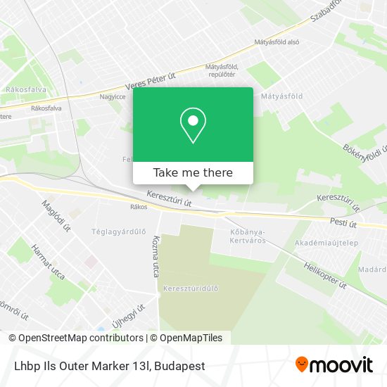 Lhbp Ils Outer Marker 13l map