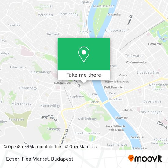 Ecseri Flea Market map