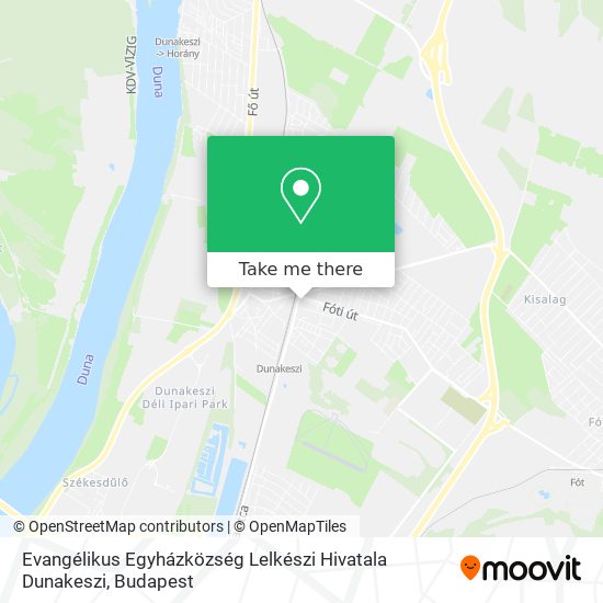 Evangélikus Egyházközség Lelkészi Hivatala Dunakeszi map