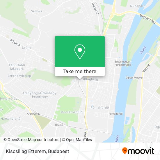 Kiscsillag Étterem map