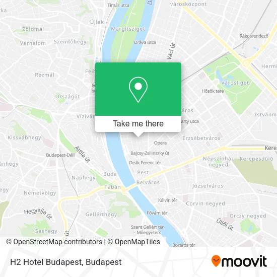 H2 Hotel Budapest map