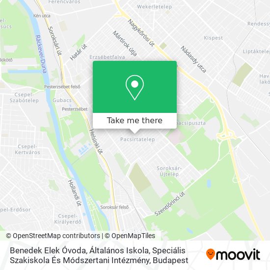 Benedek Elek Óvoda, Általános Iskola, Speciális Szakiskola És Módszertani Intézmény map