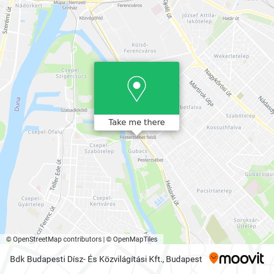 Bdk Budapesti Dísz- És Közvilágítási Kft. map