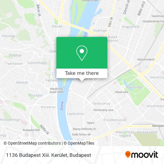 1136 Budapest Xiii. Kerület map