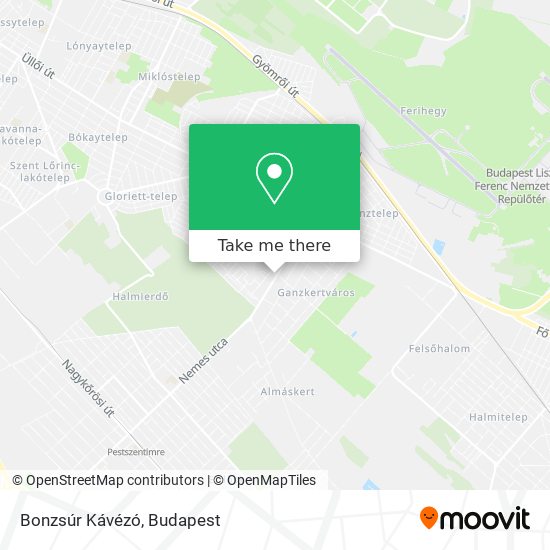 Bonzsúr Kávézó map