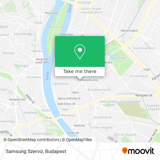 Samsung Szerviz map