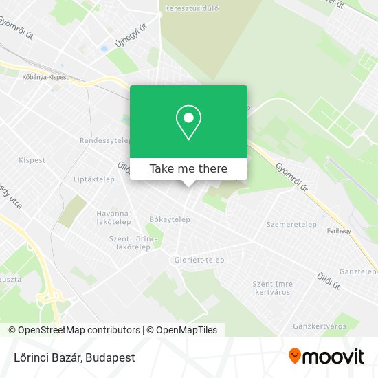 Lőrinci Bazár map