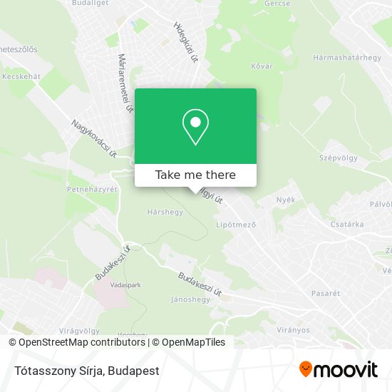 Tótasszony Sírja map
