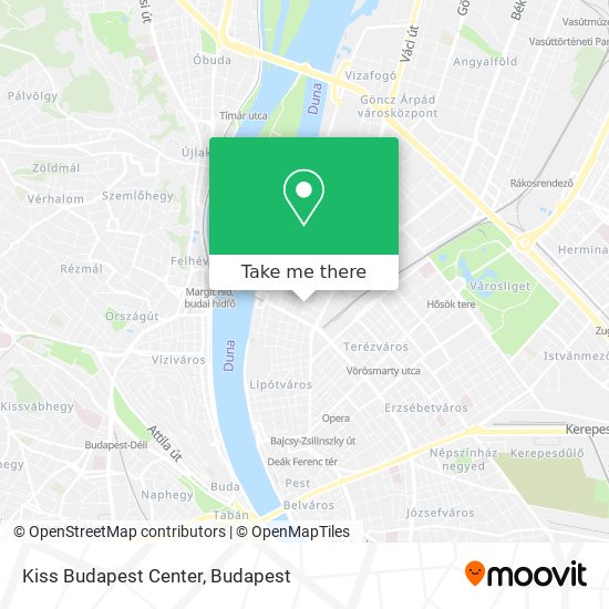 Kiss Budapest Center map