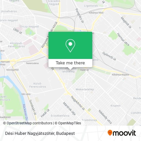 Dési Huber Nagyjátszótér map