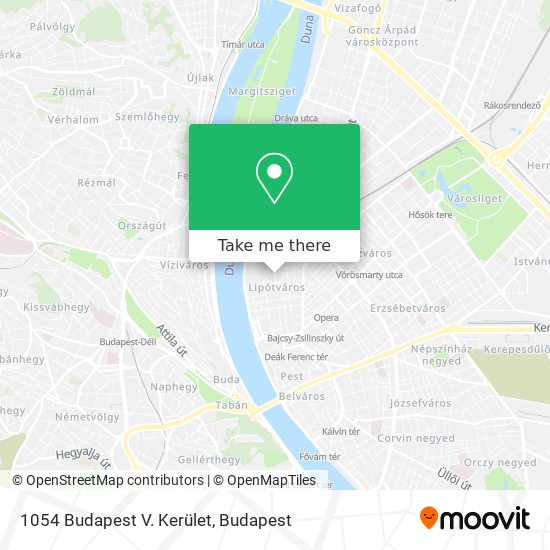 1054 Budapest V. Kerület map