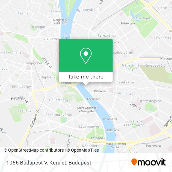 1056 Budapest V. Kerület map