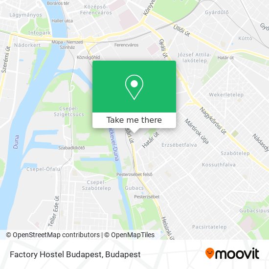 Factory Hostel Budapest map