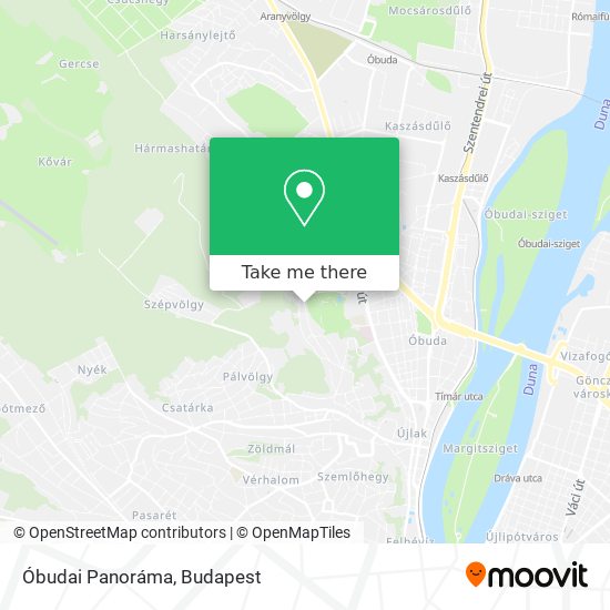 Óbudai Panoráma map