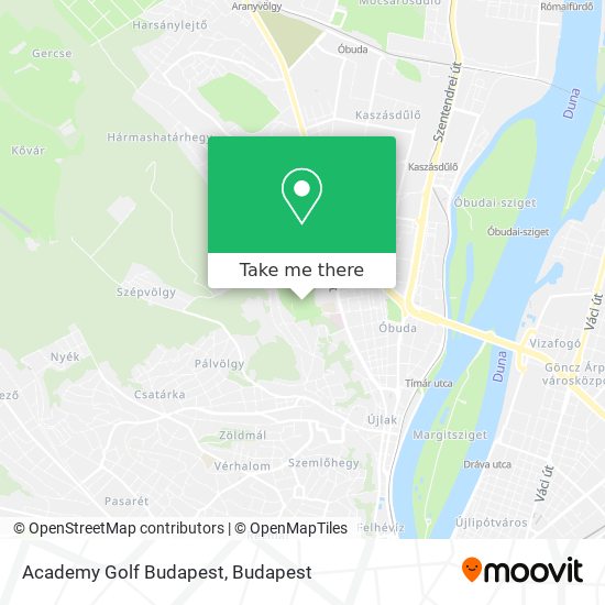 Academy Golf Budapest map