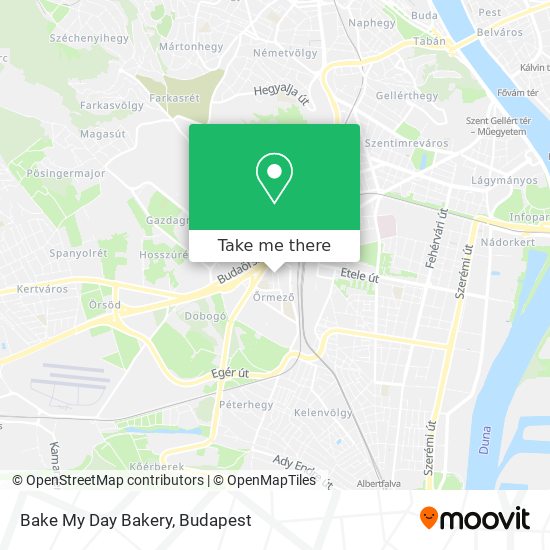 Bake My Day Bakery map