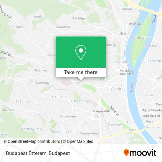 Budapest Étterem map