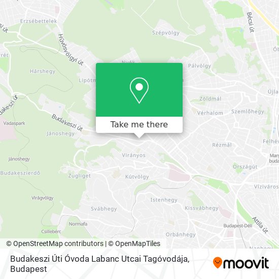 Budakeszi Úti Óvoda Labanc Utcai Tagóvodája map