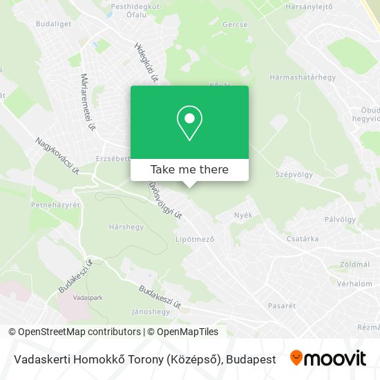 Vadaskerti Homokkő Torony (Középső) map