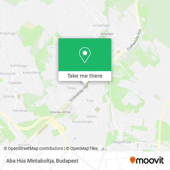 Aba Hús Mintaboltja map