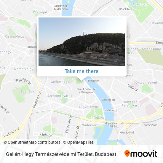 Gellért-Hegy Természetvédelmi Terület map