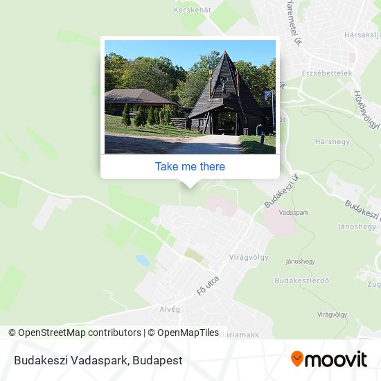 Budakeszi Vadaspark map