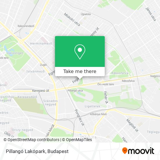Pillangó Lakópark map