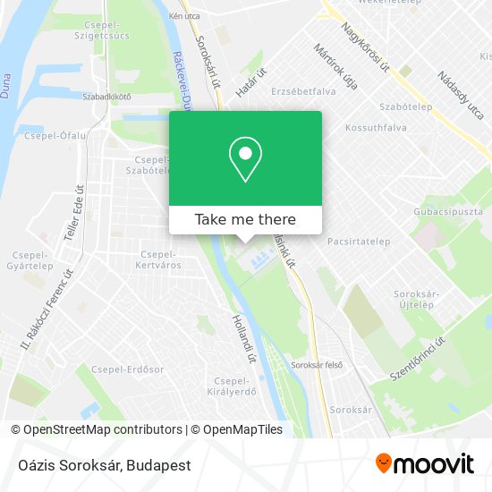 Oázis Soroksár map