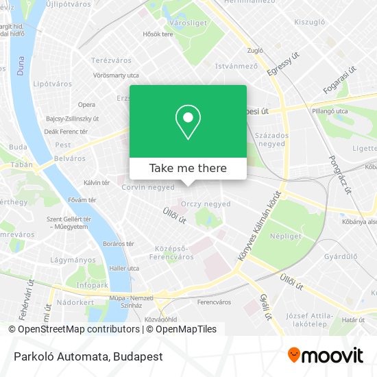 Parkoló Automata map