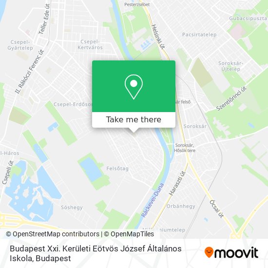 Budapest Xxi. Kerületi Eötvös József Általános Iskola map